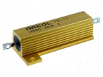 Resistor: wire-wound | with heatsink | screw | 50&Omega; | 50W | &plusmn;5%
