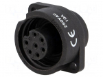 WA22 | socket | female | PIN: 7 | 6+PE | IP67 | 10A | soldering | 250V