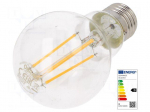 LED lamp | white warm | E27 | 230VAC | 1055lm | P: 7.5W | 2700K | CRImin: 80