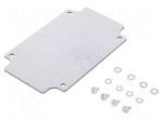 Mounting plate | steel | W: 105mm | L: 155mm | Spacial SDB | grey