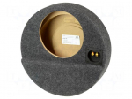 Car loudspeaker enclosure | MDF | grey melange | 250mm | 15l
