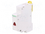 LED indicator | 110&divide;230VAC | for DIN rail mounting | Colour: red