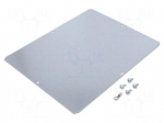 Mounting plate | steel | W: 221mm | L: 267mm | Thk: 1.5mm