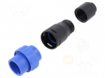 Connector: circular | plug | male | PIN: 4 | 125V | w/o contacts | IP68