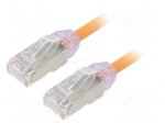 Patch cord | F/UTP,TX6A-28&trade; | Cat: 6a | RJ45 plug,both sides | wire