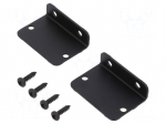 Holder | aluminium | 2pcs | Colour: black