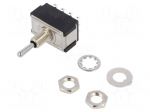 Switch: toggle | Pos: 3 | 4PDT | (ON)-OFF-(ON) | 6A/125VAC | 6A/6VDC