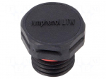 Pressure compensation device | IP68 | Thread: M12 | Body: black