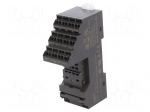 Socket | PIN: 14 | for DIN rail mounting | Leads: screw terminals