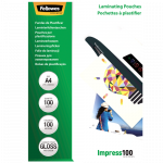 Fellowes | Laminating Pouch | A4 | Clear | Thickness: 100 micron