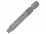 Screwdriver bit | Torx&reg; | TX25 | 1/4" | Overall len: 50mm