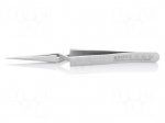 Tweezers | 120mm | for precision works | Blade tip shape: sharp
