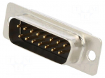 Connector: D-Sub | PIN: 15 | plug | male | for panel mounting | straight