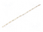 LED tape | white warm | LED/m: 112 | 8mm | IP20 | 120&deg; | 12W/m | CRImin: 80