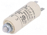 Capacitor: polypropylene | motors, run | 3uF | 420VAC | &Oslash;25x56.5mm