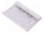 DIN rail mounting bracket | aluminium | 75mm | Rail: TS35