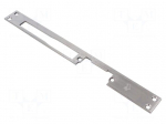 Frontal plate | long,flat | W: 25mm | for electromagnetic lock