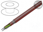 Wire | silicone | SiHF-C-Si | 4G2.5mm2 | Cu | stranded | brown-red