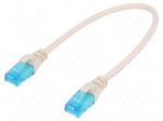 Patch cord | U/UTP | Cat: 5e | RJ45 plug,both sides | stranded | Cu