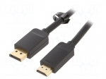 Cable | DisplayPort plug,HDMI plug | Len: 2m | black | 30AWG