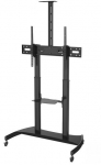 NEWSTAR MOBILE FLAT SCREEN FLOOR STAND (HEIGHT: 128-160 CM) 60-100" BLACK