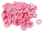 Cleanroom acces: finger cots | pink | latex | M | dissipative | ISO 5