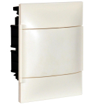 LEGRAND 1X4M FLUSH CABINET WHITE DOOR E+N TERMINAL BLOCK FOR MASONRY WALL