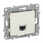 RJ 45 Cat.5 UTP socket Niloe - 360&deg; shielded - ivory