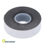 Lint:iseliituv | must | 19 mm | P: 3,5 m | Thk:0,75mm | 550%