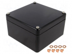 Enclosure: multipurpose | X: 160mm | Y: 160mm | Z: 90mm | 1590ZGRPBK