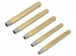 Tools set: rivet setter for rivets | 5pcs.