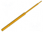 Test probe socket | Spring compression: 2.5mm | 2A | gold-plated