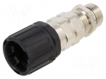 Straight terminal connector | polyamide | HelaGuard | IP66 | black