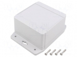 Enclosure: multipurpose | X: 104mm | Y: 106mm | Z: 62mm | 1555F | grey