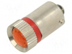 LED lamp | red | BA9S,T10 | 24VDC | plastic | -20&divide;60&deg;C