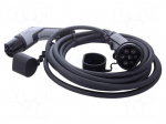 EMobility: cable | 1x0.5mm2,5x4mm2 | 480VAC | 26.6kW | IP44 | 7m | 32A