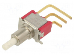 Switch: push-button | Pos: 2 | SPDT | 0.02A/20VAC | 0.02A/20VDC | 1G&Omega;
