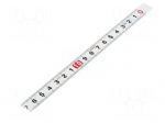 Ruler | L: 3m | Width: 13mm | flexible,self-adhesive