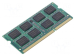 DRAM memory | DDR3 SODIMM | 1600MHz | 1.35&divide;1.5VDC | industrial | 512x8
