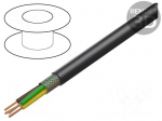 Wire | LiY-CY | 8x0.34mm2 | shielded,tinned copper braid | PVC | black