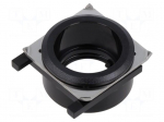 Button holder | 22mm | 61 | &Oslash;22.5mm | Face dim: &Oslash;25mm | Body: black