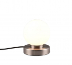 Trio Prinz II table lamp E14 brushed steel gaismeklis R54011001 4017807551396