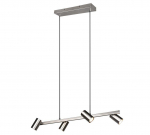 Trio-Lighting Marley  80 cm 4-pc GU10 brushed steel piekaramā lampa