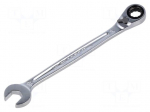 Wrench: combination spanner | rattle | 10mm | L: 158mm | satin