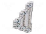 Splice terminal: rail | 32A | 690V | screw terminal | grey | polyamide