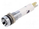 Indicator: LED | recessed | red/green/yellow | 24VDC | &Oslash;9mm | IP67