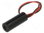 Module: laser | 5mW | red | line | 650nm | 2.7&divide;3.3VDC | 15&divide;45mA | 20&deg;