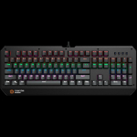 CANYON Hazard GK-6, Wired multimedia gaming keyboard with lighting effect, 108pcs rainbow LED, Numbers 104keys, RU+EN double injection layout, cable length 1.8M, 450.5*163.7*42mm, 0.90kg, color black