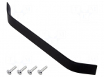 Holder | aluminium | matt black | H: 26.5mm | L: 244mm | W: 25mm | handle