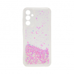 Back panel cover iLike Samsung Galaxy A55 Silicone Case Water Glitter Light Pink